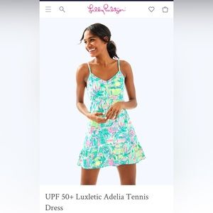 Lilly Pulitzer Luxletic Adelia Tennis Dress UPF 50+ Size XS